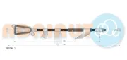 Seilzug, Feststellbremse hinten links ADRIAUTO 28.0240.1