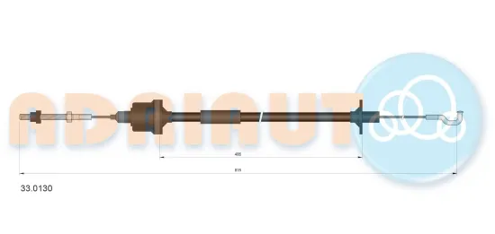 Seilzug, Kupplungsbetätigung ADRIAUTO 33.0130 Bild Seilzug, Kupplungsbetätigung ADRIAUTO 33.0130