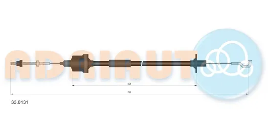 Seilzug, Kupplungsbetätigung ADRIAUTO 33.0131 Bild Seilzug, Kupplungsbetätigung ADRIAUTO 33.0131