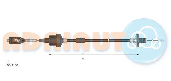 Seilzug, Kupplungsbetätigung ADRIAUTO 33.0156 Bild Seilzug, Kupplungsbetätigung ADRIAUTO 33.0156
