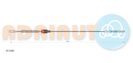 Seilzug, Feststellbremse hinten rechts ADRIAUTO 33.0262 Bild Seilzug, Feststellbremse hinten rechts ADRIAUTO 33.0262