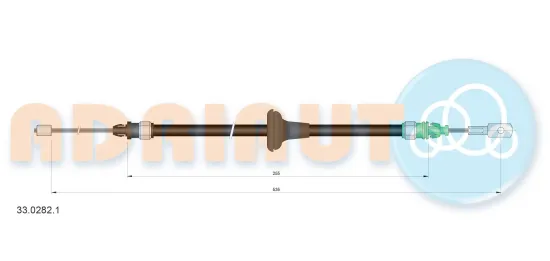 Seilzug, Feststellbremse vorne ADRIAUTO 33.0282.1 Bild Seilzug, Feststellbremse vorne ADRIAUTO 33.0282.1