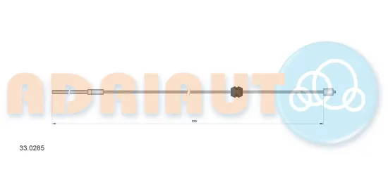 Seilzug, Feststellbremse vorne ADRIAUTO 33.0285 Bild Seilzug, Feststellbremse vorne ADRIAUTO 33.0285