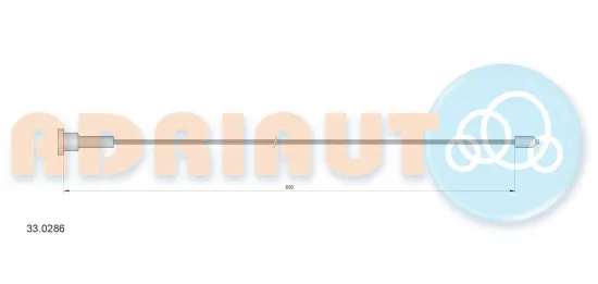 Seilzug, Feststellbremse hinten rechts ADRIAUTO 33.0286 Bild Seilzug, Feststellbremse hinten rechts ADRIAUTO 33.0286