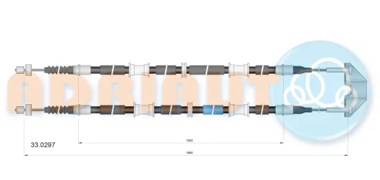 Seilzug, Feststellbremse hinten ADRIAUTO 33.0297 Bild Seilzug, Feststellbremse hinten ADRIAUTO 33.0297