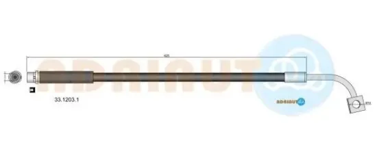 Bremsschlauch Hinterachse links ADRIAUTO 33.1203.1 Bild Bremsschlauch Hinterachse links ADRIAUTO 33.1203.1