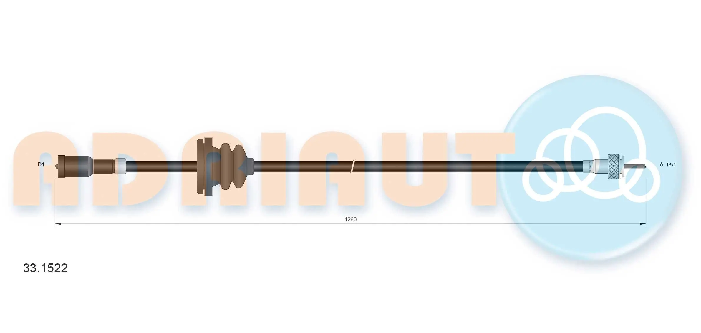 Tachowelle ADRIAUTO 33.1522