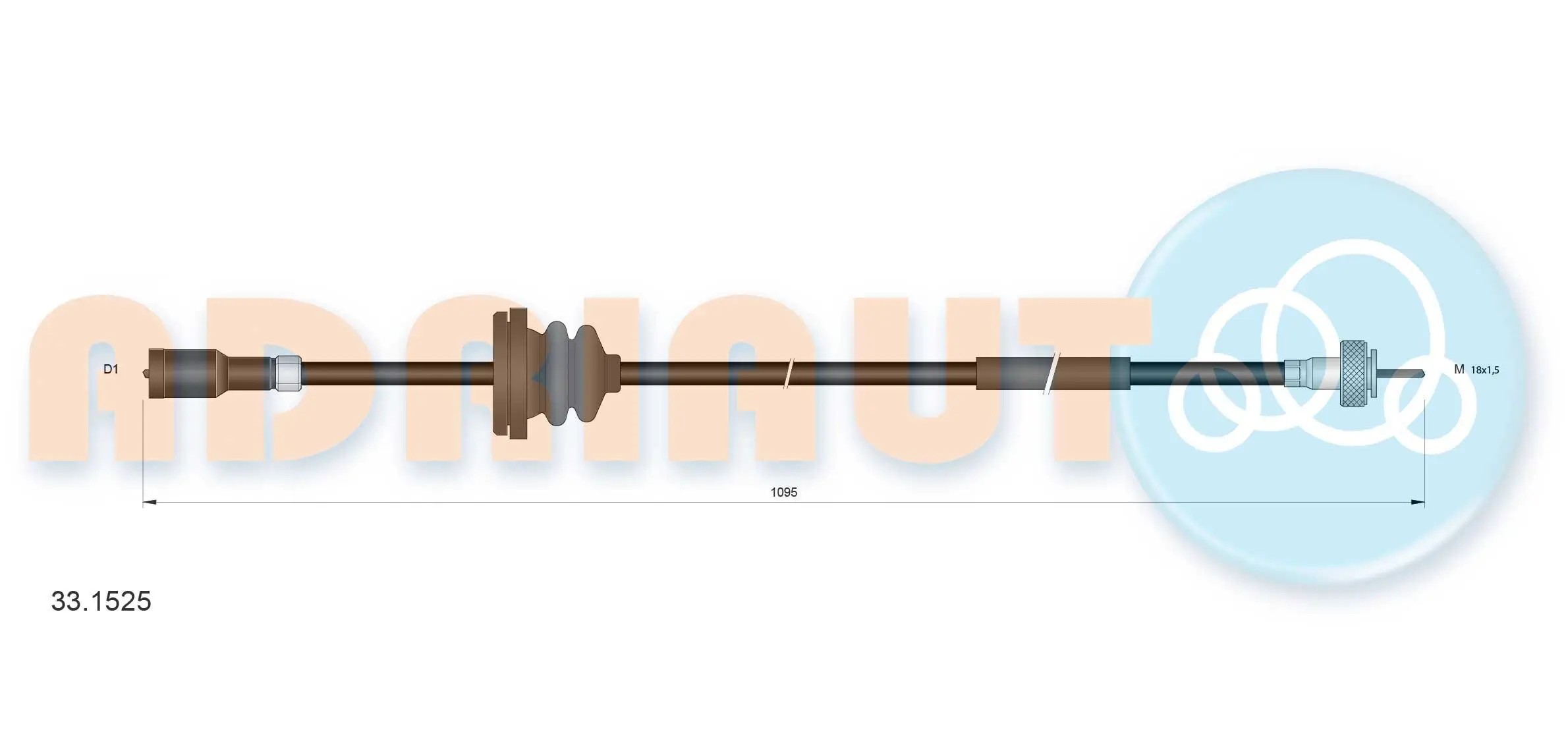 Tachowelle ADRIAUTO 33.1525