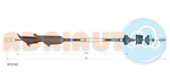 Seilzug, Kupplungsbetätigung ADRIAUTO 35.0142 Bild Seilzug, Kupplungsbetätigung ADRIAUTO 35.0142
