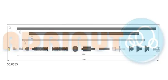 Gaszug ADRIAUTO 35.0353 Bild Gaszug ADRIAUTO 35.0353