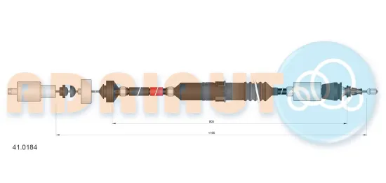 Seilzug, Kupplungsbetätigung ADRIAUTO 41.0184 Bild Seilzug, Kupplungsbetätigung ADRIAUTO 41.0184