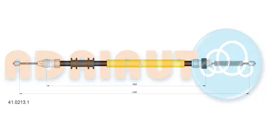 Seilzug, Feststellbremse hinten links ADRIAUTO 41.0213.1 Bild Seilzug, Feststellbremse hinten links ADRIAUTO 41.0213.1