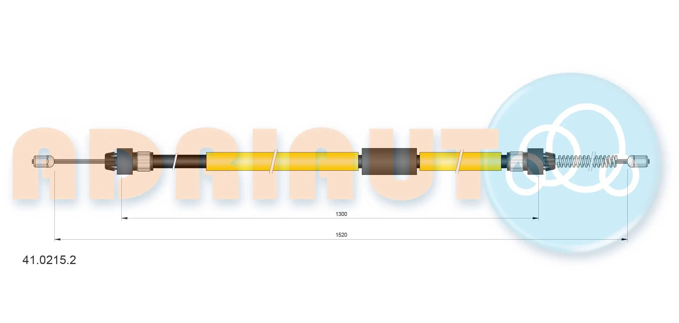 Seilzug, Feststellbremse hinten links ADRIAUTO 41.0215.2