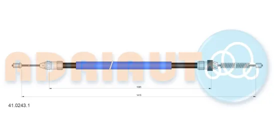 Seilzug, Feststellbremse hinten rechts ADRIAUTO 41.0243.1 Bild Seilzug, Feststellbremse hinten rechts ADRIAUTO 41.0243.1