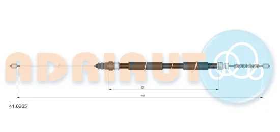 Seilzug, Feststellbremse hinten rechts ADRIAUTO 41.0265 Bild Seilzug, Feststellbremse hinten rechts ADRIAUTO 41.0265