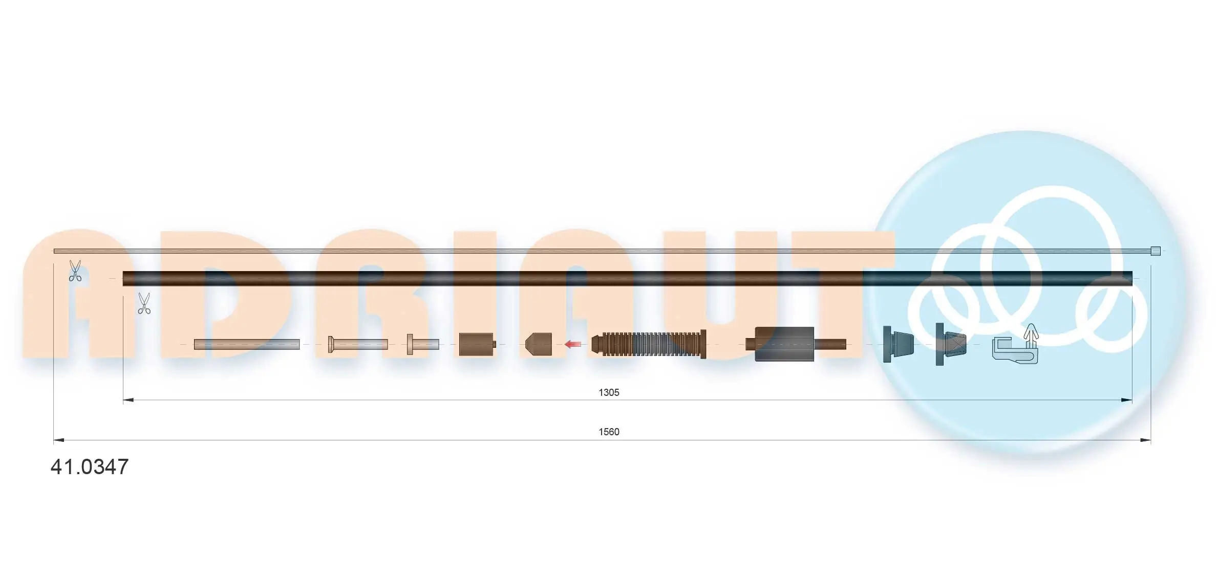Gaszug ADRIAUTO 41.0347