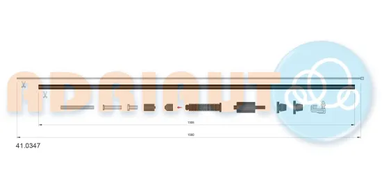 Gaszug ADRIAUTO 41.0347 Bild Gaszug ADRIAUTO 41.0347