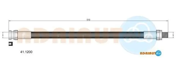Bremsschlauch Vorderachse links Vorderachse rechts ADRIAUTO 41.1200