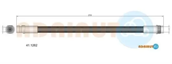 Bremsschlauch Hinterachse links Hinterachse rechts innen ADRIAUTO 41.1262 Bild Bremsschlauch Hinterachse links Hinterachse rechts innen ADRIAUTO 41.1262
