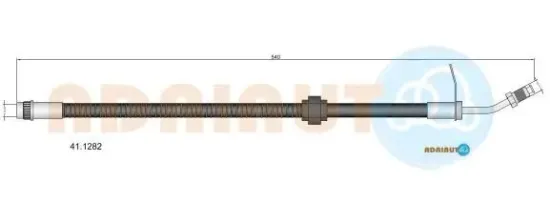 Bremsschlauch Vorderachse links Vorderachse rechts ADRIAUTO 41.1282 Bild Bremsschlauch Vorderachse links Vorderachse rechts ADRIAUTO 41.1282