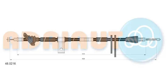 Seilzug, Feststellbremse hinten links ADRIAUTO 48.0216 Bild Seilzug, Feststellbremse hinten links ADRIAUTO 48.0216