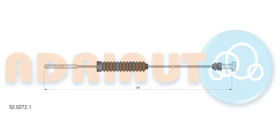 Seilzug, Feststellbremse vorne ADRIAUTO 52.0272.1 Bild Seilzug, Feststellbremse vorne ADRIAUTO 52.0272.1