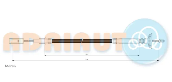 Seilzug, Kupplungsbetätigung ADRIAUTO 55.0132 Bild Seilzug, Kupplungsbetätigung ADRIAUTO 55.0132