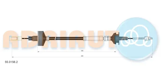 Seilzug, Kupplungsbetätigung ADRIAUTO 55.0156.2 Bild Seilzug, Kupplungsbetätigung ADRIAUTO 55.0156.2