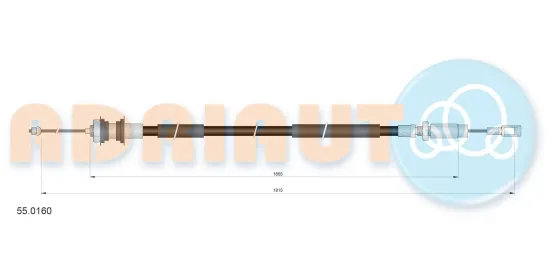 Seilzug, Kupplungsbetätigung ADRIAUTO 55.0160 Bild Seilzug, Kupplungsbetätigung ADRIAUTO 55.0160