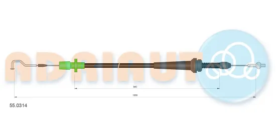 Gaszug ADRIAUTO 55.0314 Bild Gaszug ADRIAUTO 55.0314