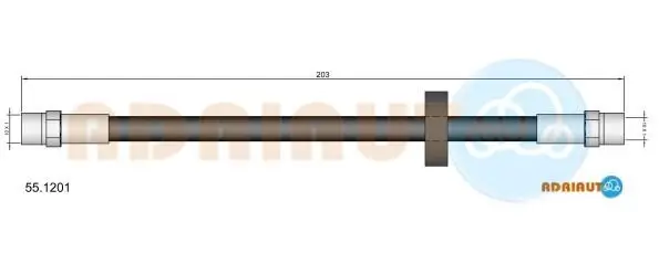 Bremsschlauch ADRIAUTO 55.1201