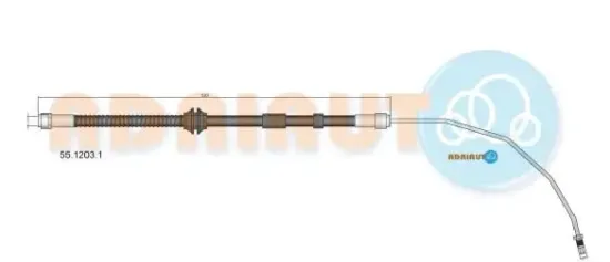 Bremsschlauch Vorderachse rechts ADRIAUTO 55.1203.1 Bild Bremsschlauch Vorderachse rechts ADRIAUTO 55.1203.1