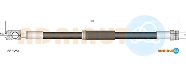 Bremsschlauch ADRIAUTO 55.1254
