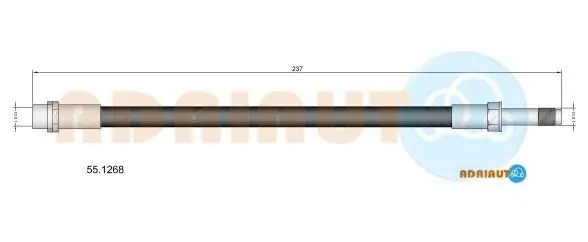Bremsschlauch ADRIAUTO 55.1268