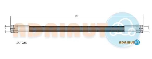 Bremsschlauch ADRIAUTO 55.1286