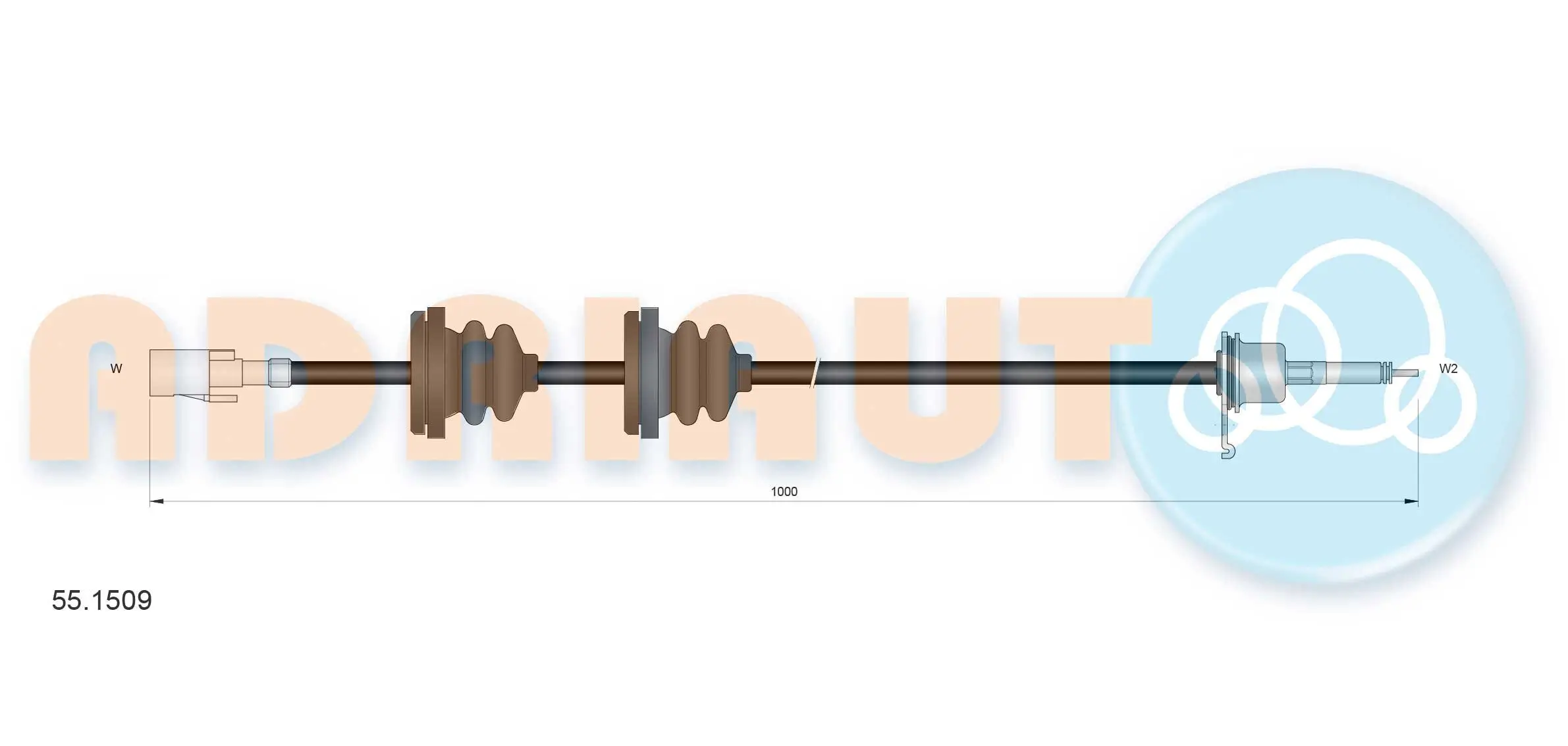 Tachowelle ADRIAUTO 55.1509