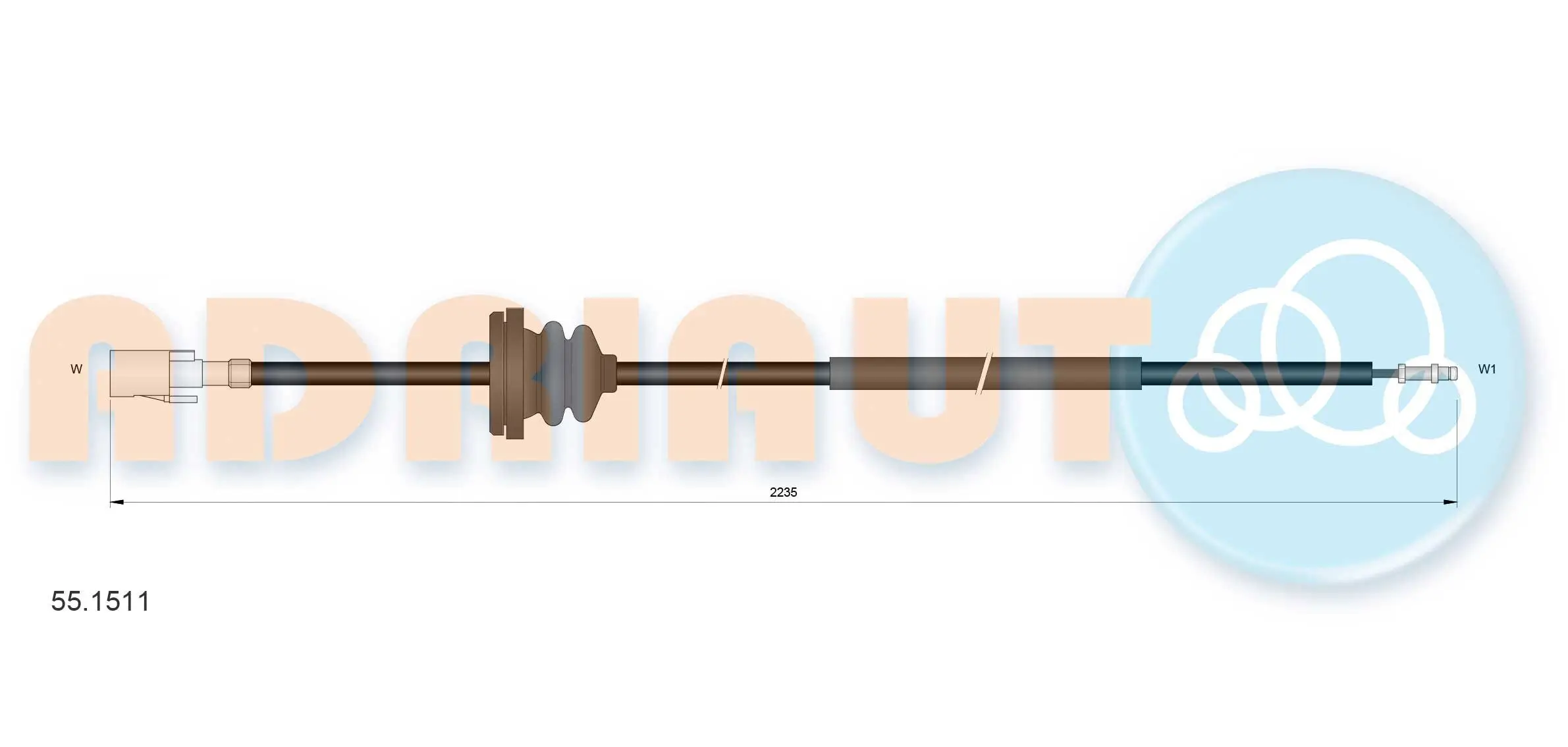 Tachowelle ADRIAUTO 55.1511