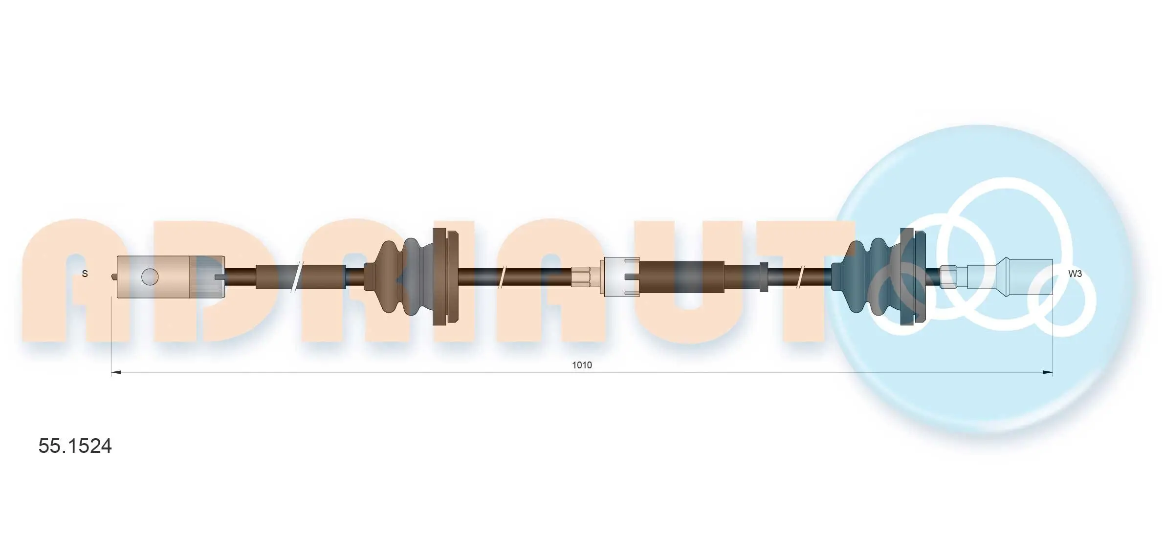Tachowelle ADRIAUTO 55.1524