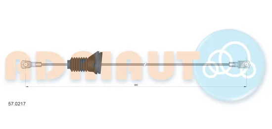 Seilzug, Feststellbremse hinten rechts ADRIAUTO 57.0217 Bild Seilzug, Feststellbremse hinten rechts ADRIAUTO 57.0217