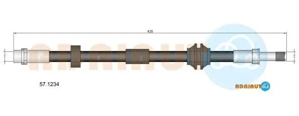 Bremsschlauch ADRIAUTO 57.1234