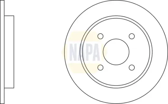 Bremsscheibe Hinterachse NAPA NBD5278 Bild Bremsscheibe Hinterachse NAPA NBD5278