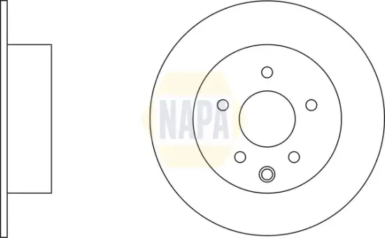 Bremsscheibe Hinterachse NAPA NBD5332 Bild Bremsscheibe Hinterachse NAPA NBD5332