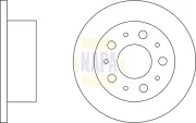 Bremsscheibe Hinterachse NAPA NBD5522