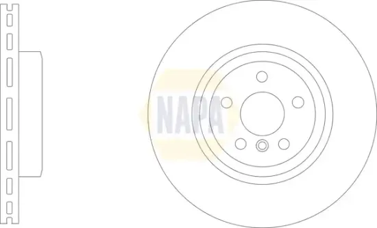 Bremsscheibe Hinterachse NAPA NBD5865 Bild Bremsscheibe Hinterachse NAPA NBD5865