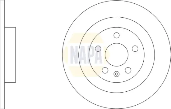 Bremsscheibe Hinterachse NAPA NBD5885 Bild Bremsscheibe Hinterachse NAPA NBD5885