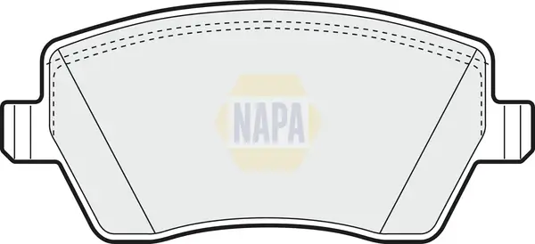 Bremsbelagsatz, Scheibenbremse Vorderachse NAPA NBP1001
