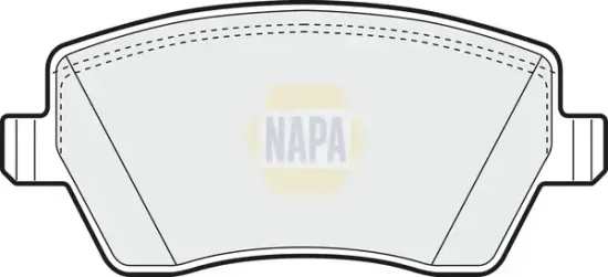Bremsbelagsatz, Scheibenbremse Vorderachse NAPA NBP1001 Bild Bremsbelagsatz, Scheibenbremse Vorderachse NAPA NBP1001