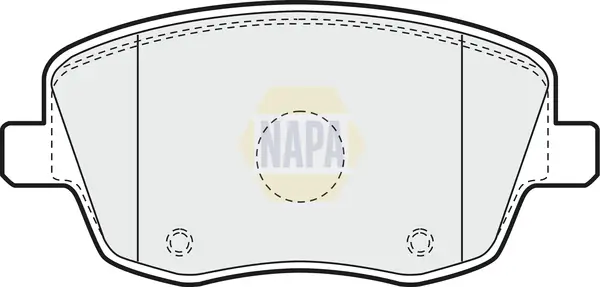 Bremsbelagsatz, Scheibenbremse Vorderachse NAPA NBP1010