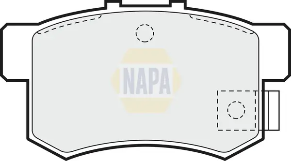 Bremsbelagsatz, Scheibenbremse Hinterachse NAPA NBP1019