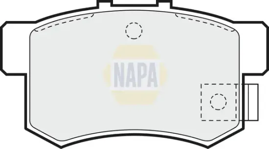 Bremsbelagsatz, Scheibenbremse Hinterachse NAPA NBP1019 Bild Bremsbelagsatz, Scheibenbremse Hinterachse NAPA NBP1019